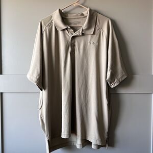 5.11‎ Tactical Series Men Performance Short Sleeve Polo Tan 2XL Outdoor Work